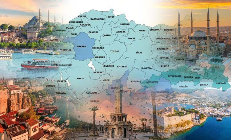 Türkiye'de en çok turist çeken iller