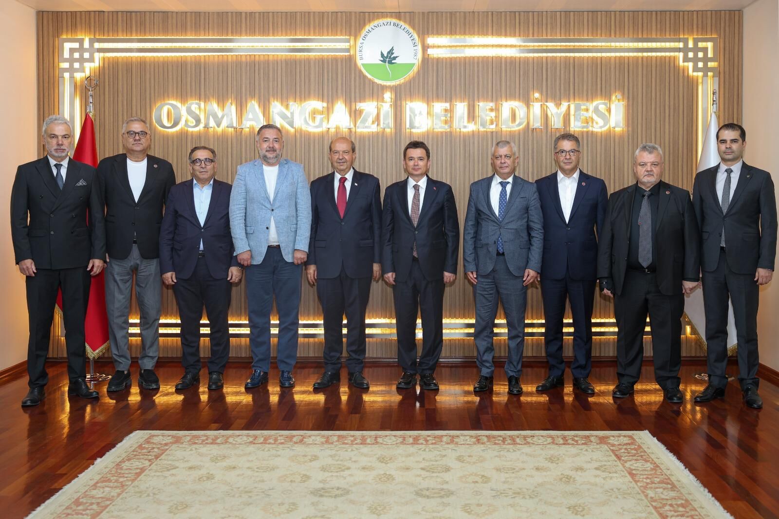 Başkan Erkan Aydın, Kktc 5. Cumhurbaşkanı Ersin Tatar'ı Ağırladı (6) (1)