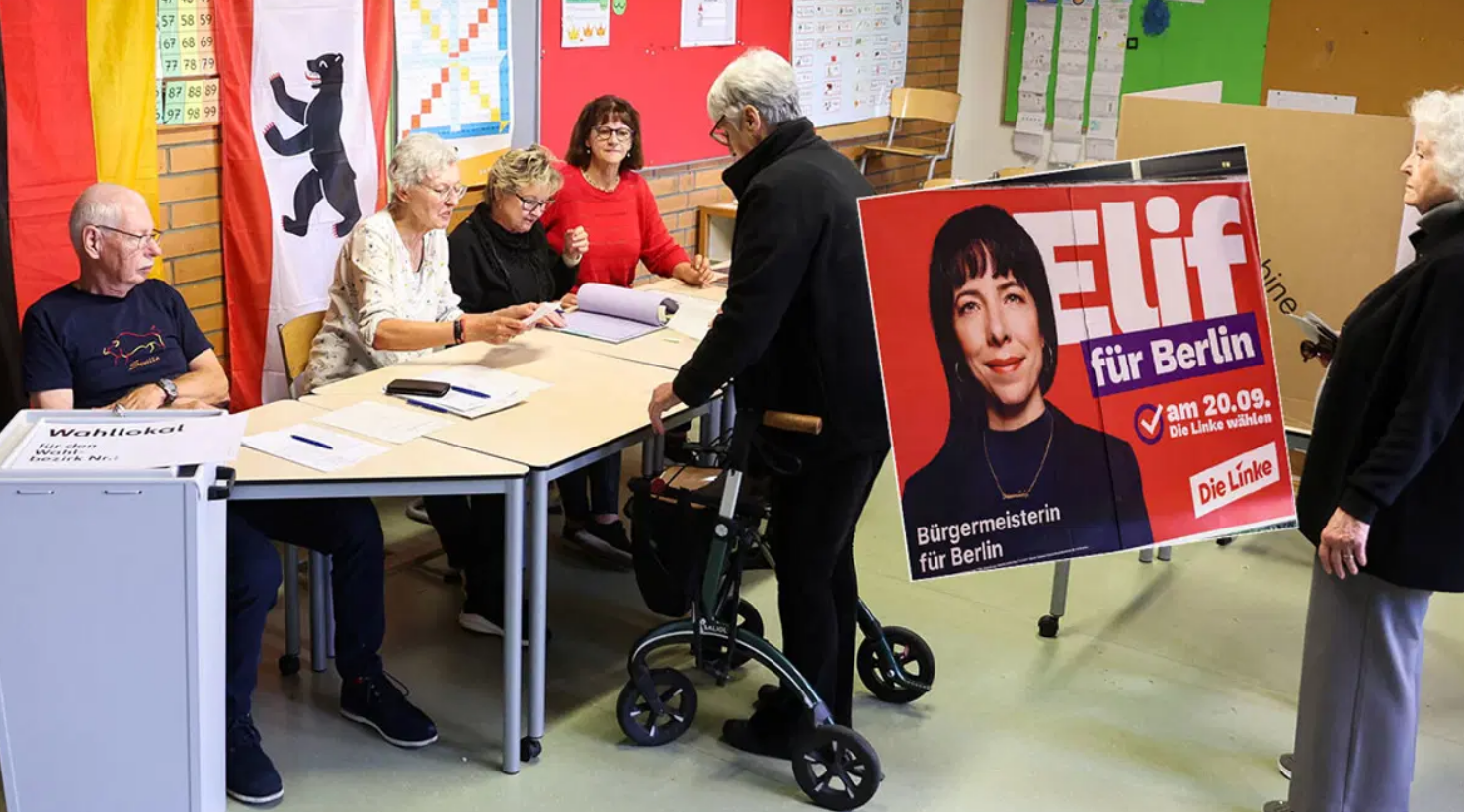 Berlin seçimlerinde Elif Eralp öne çıktı: Sol Parti sandıktan birinci çıktı