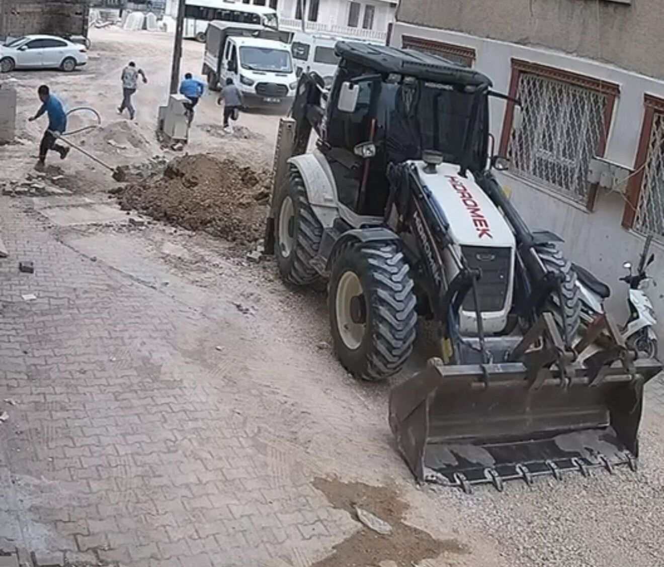 Adıyaman'da doğalgaz borusu patladı