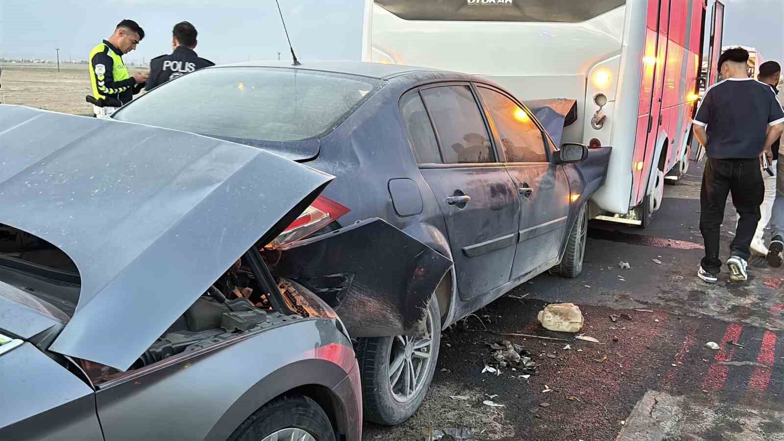 Aksaray'da kum fırtınası zincirleme kazaya neden oldu: 16 yaralı