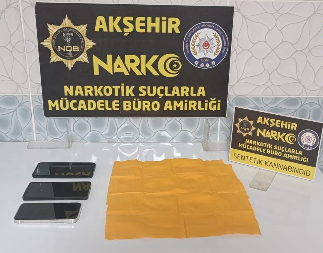 Akşehir'de uyuşturucu operasyonu: 1 tutuklama