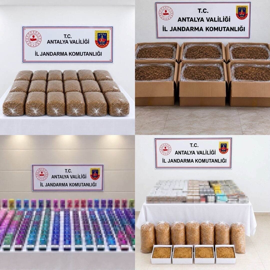 Antalya'da yarım ton kıyılmış tütün ele geçirildi