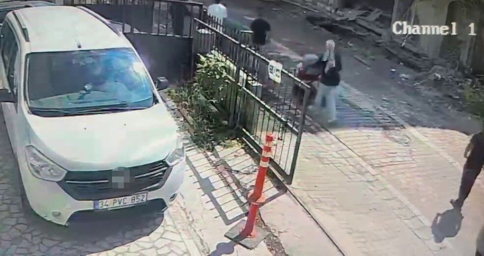 Avcılar'da faciadan saniyelerle kurtuluş kamerada