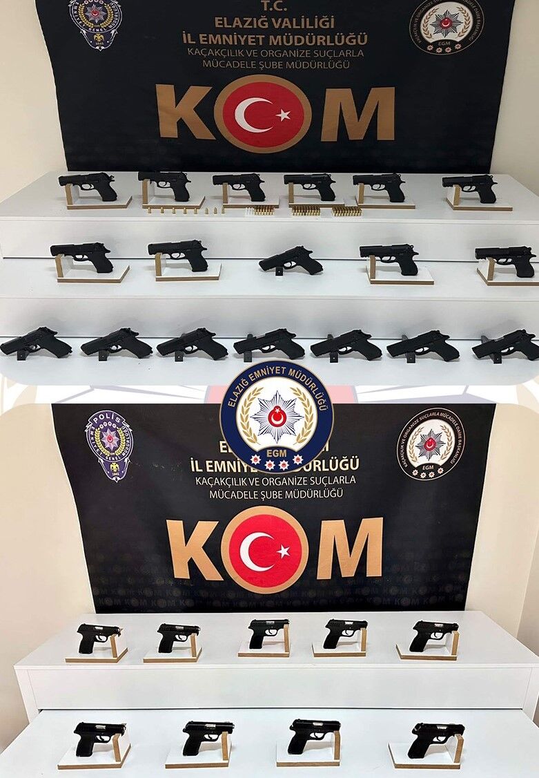 Elazığ'da ruhsatsız silah operasyonunda 2 tutuklama