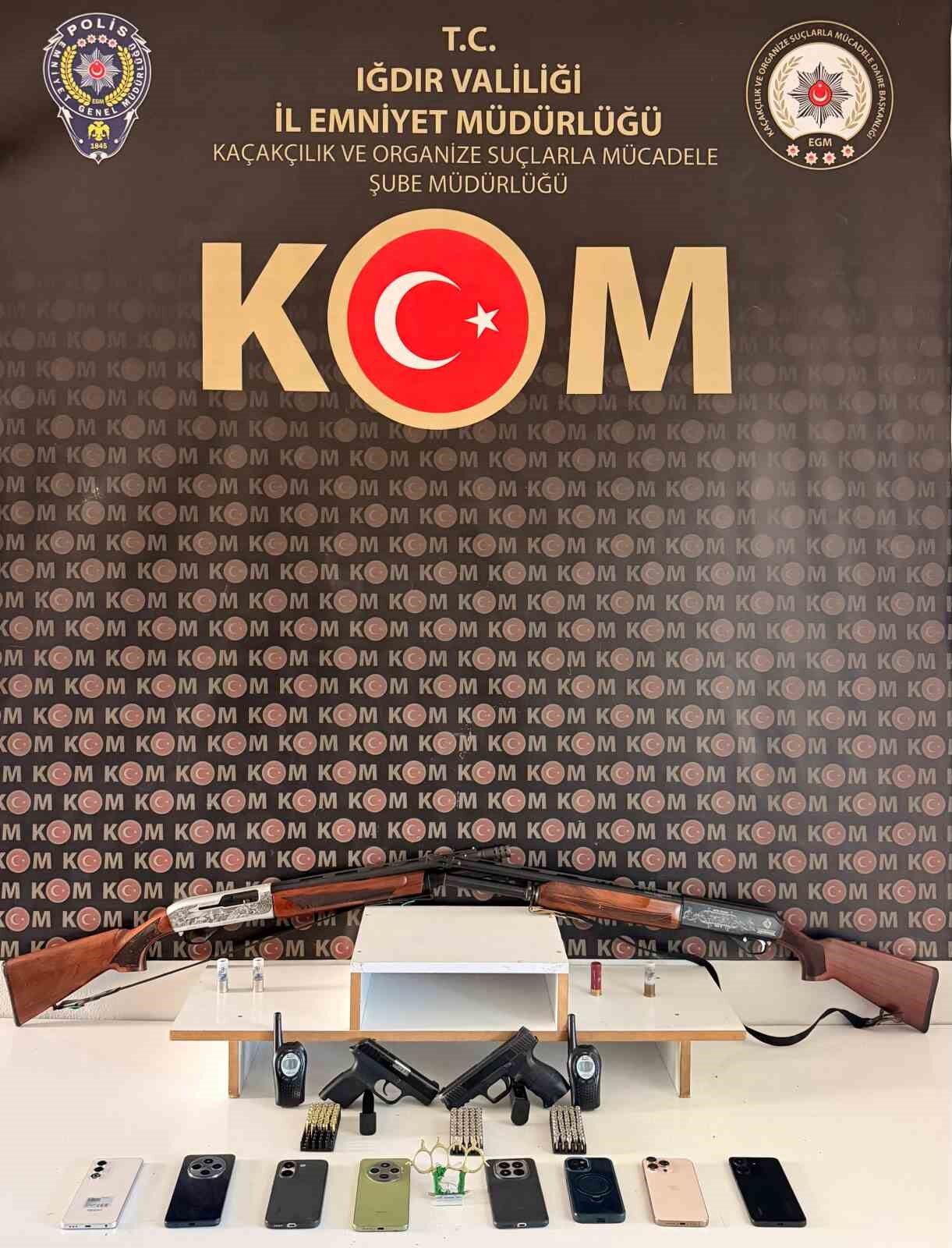 Iğdır merkezli 7 ilde 'Sokaklar Güvende Iğdır' operasyonu: 12 gözaltı