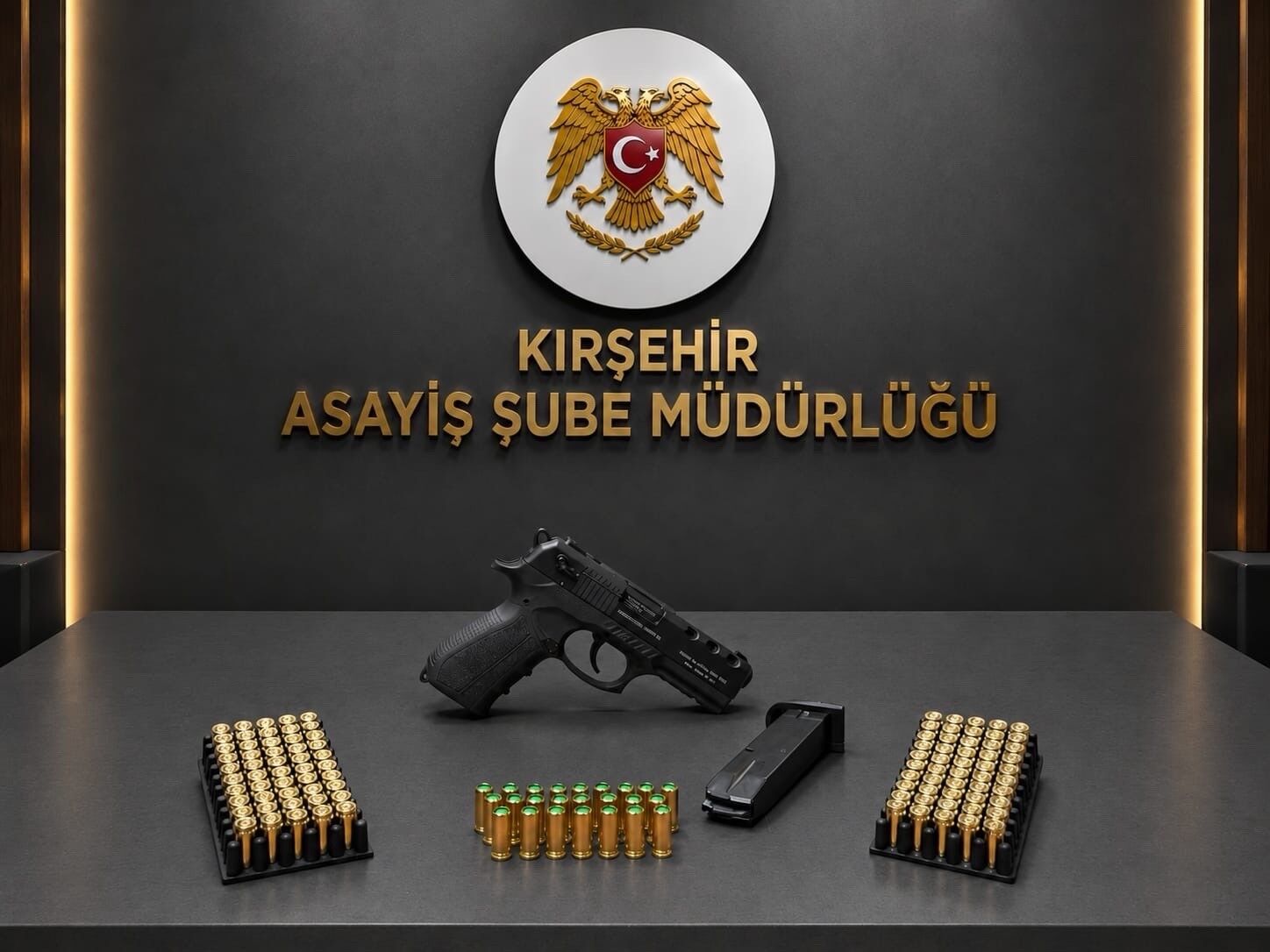Kırşehir'de asayiş uygulamalarında silah ve uyuşturucu ele geçirildi