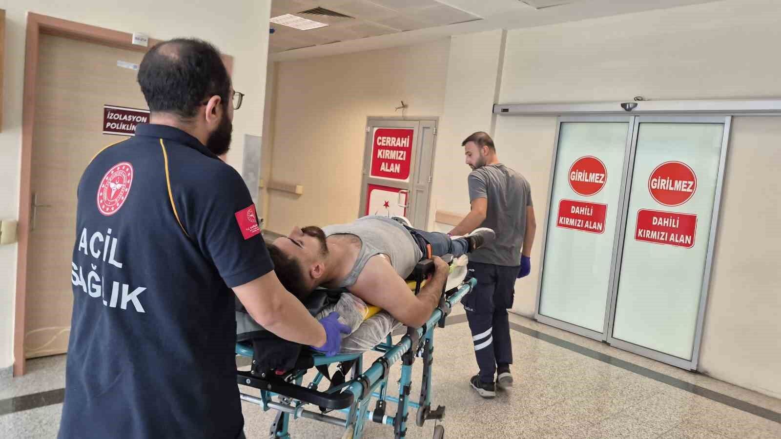 Kontrolden çıkan otomobil istinat duvarına çarptı: 1 yaralı