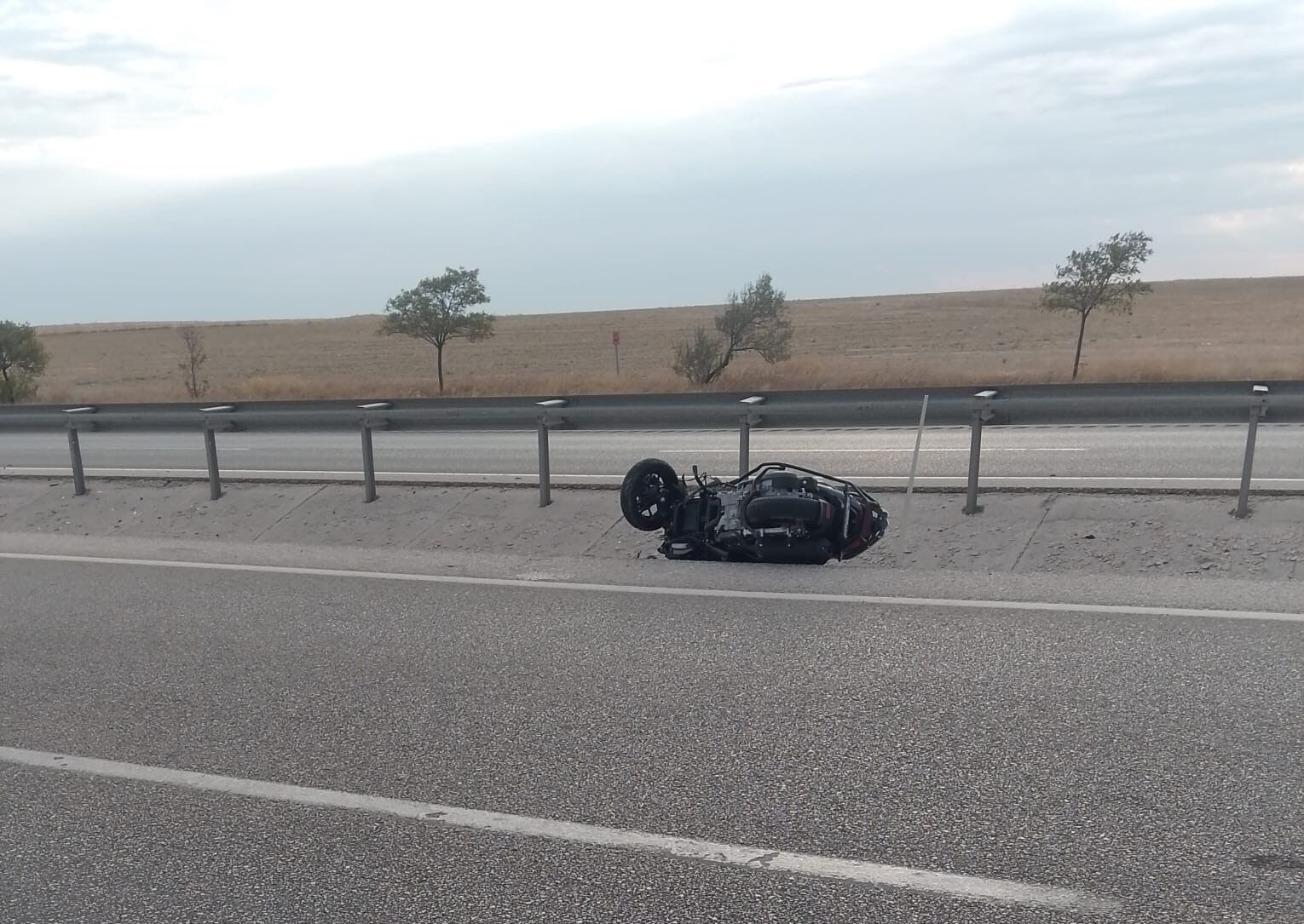 Kulu'da motosiklet devrildi: 1 yaralı