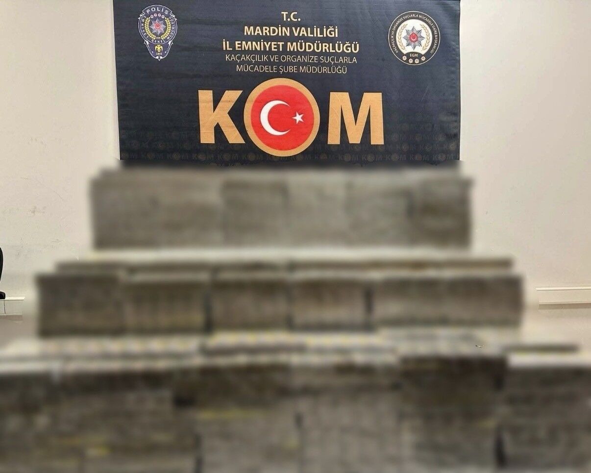 Mardin'de 14 bin paket kaçak sigara ele geçirildi
