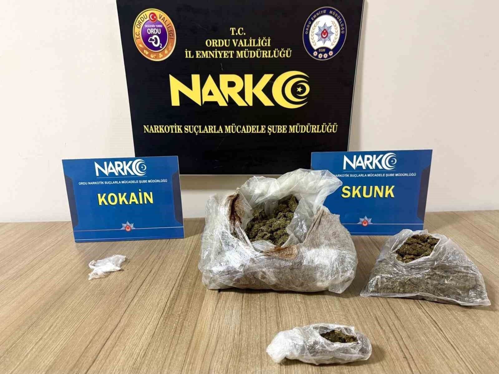 Ordu'da uyuşturucu operasyonlarında 4 tutuklama