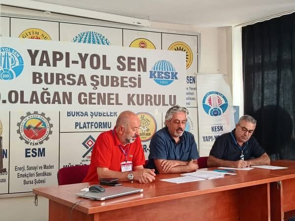 Yapı Yol-Sen Bursa Şubesi’nde Okan Okumuş güven tazeledi