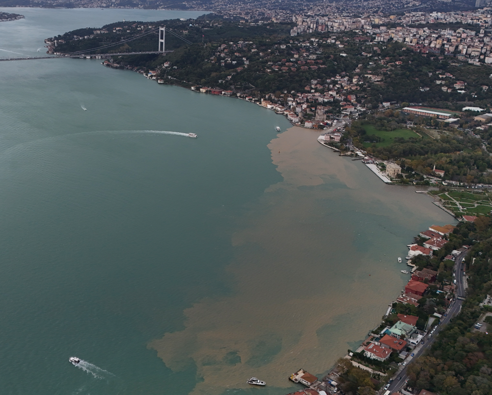 Sağanak sonrası Boğaz’da dikkat çeken görüntü