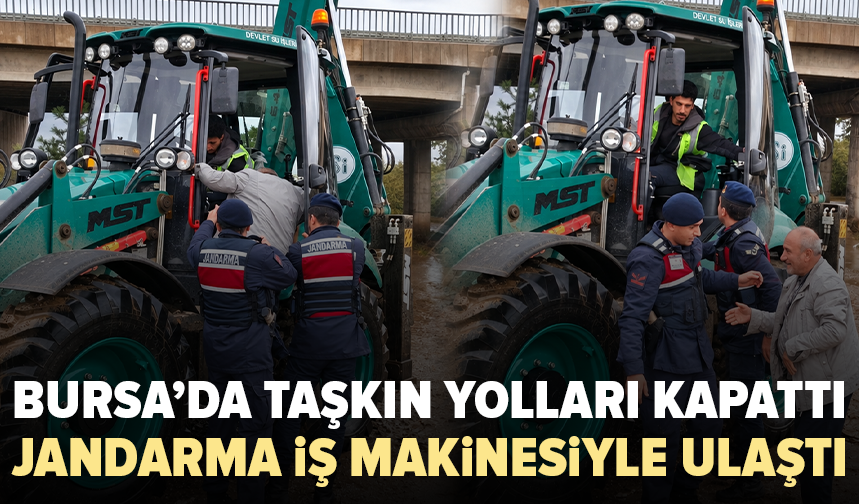 Bursa’da taşkın yolları kapattı: 63 yaşındaki vatandaş kurtarıldı