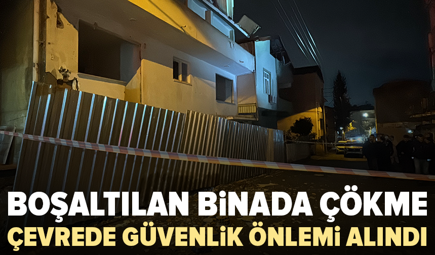 6 ay önce boşaltılmıştı: Balkonu çöktü