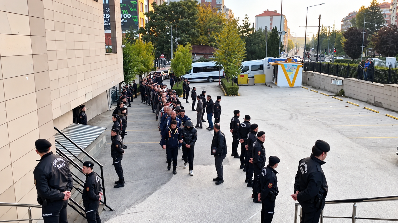 Polis Eşliğinde Uzun Dete Neci Konvoyu