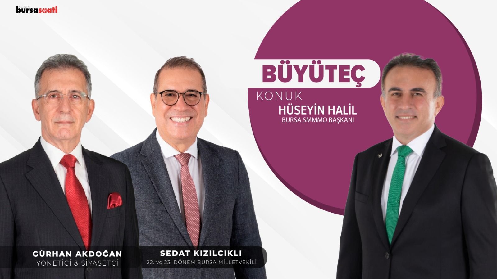 Gürhan Akdoğan ve Sedat Kızılcıklı ile Büyüteç | Hüseyin Halil - Bursa SMMMO Başkanı
