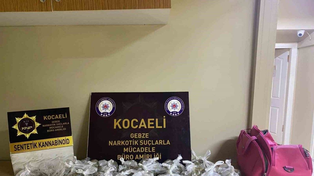 Kocaeli’deki operasyonlarda 51 kilo uyuşturucu ele geçirildi