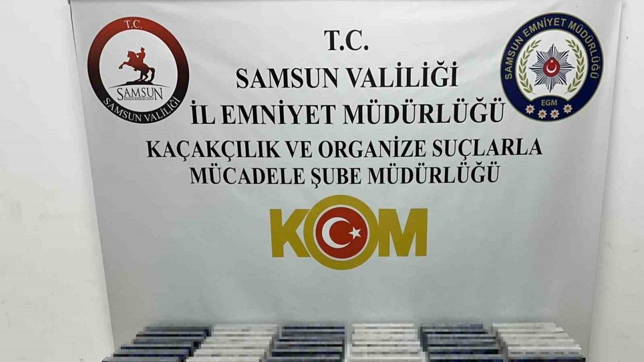 Samsun polisinden kaçak sigara operasyonu: 19 bin 300 makaron ele geçirildi