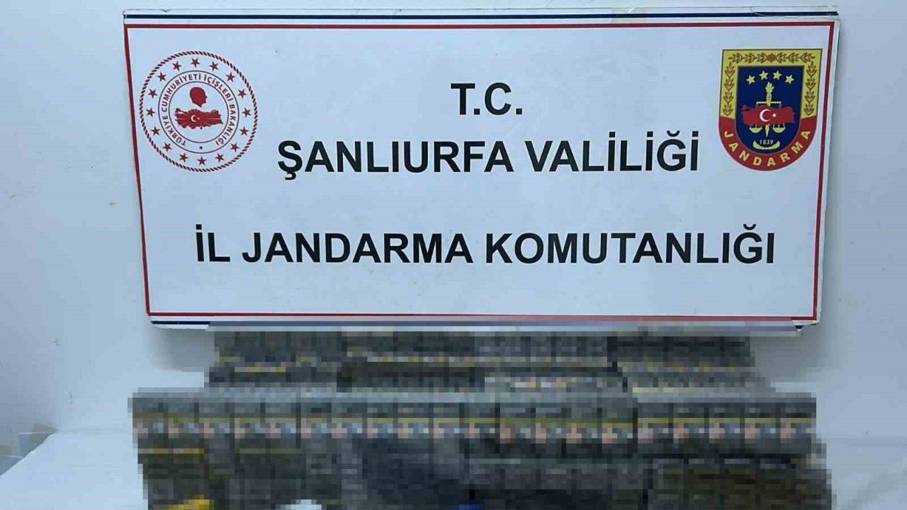Şanlıurfa’da bin 960 paket kaçak sigara ele geçirildi