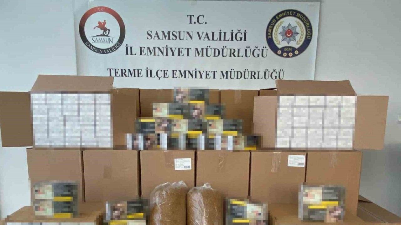 Tütün operasyonunda 461 bin makaron ele geçirildi