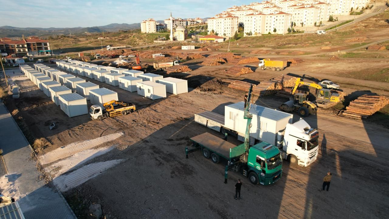 Sındırgı'da konteyner kent kuruluyor