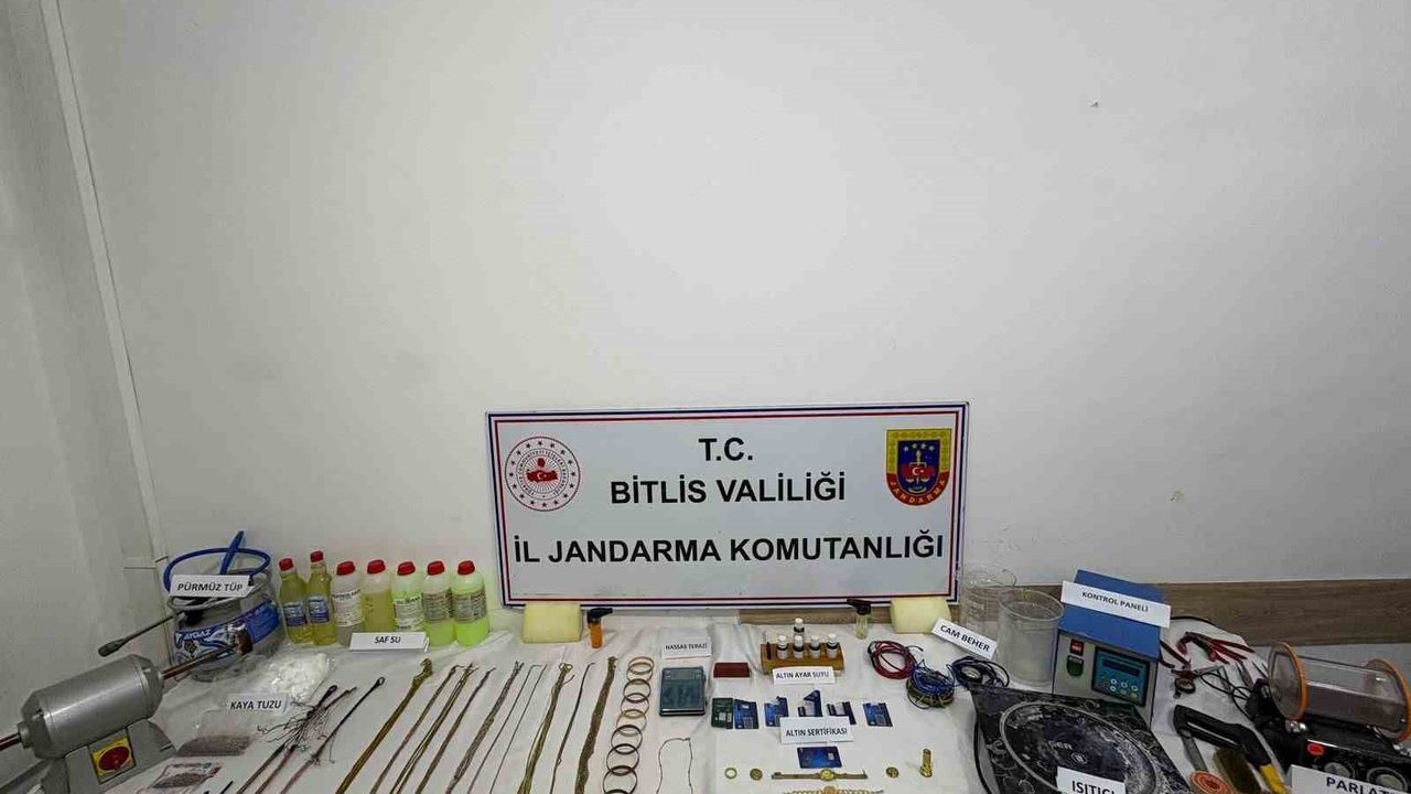 Bitlis'teki sahte altın operasyonunda 2 kişi tutuklandı