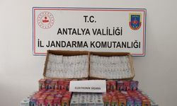 Antalya'da kaçak elektronik sigara ele geçirildi