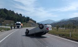 Otomobil takla attı: 1 yaralı