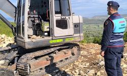 Hazine arazisindeki çalışmayı jandarma durdurdu