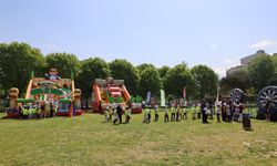 Bursa Uluslararası Spor Festivali’nde çocuklar doyasıya eğlendi