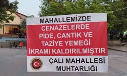 Bursa Çalı Mahallesi’nde cenazelerde yemek ikramı kaldırıldı