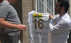 Bursa'da Efe’ye isimli Bursaspor forması ve kombine sürprizi