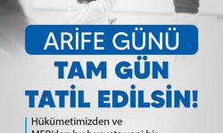 Türk Eğitim Sen'den arife gününün tam gün tatil edilmesini istedi