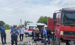Bozdoğan’da tır ile motosiklet çarpıştı: 1 yaralı