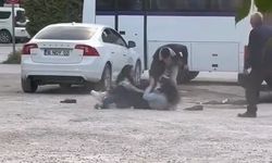 Bursa’da iki genç kızın kavgası kamerada