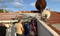 Emet’te çatı yangını