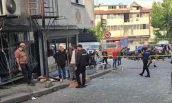 Güngören’de iş yerinde patlama anı kamerada