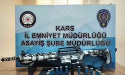 Kars’ta çok sayıda silah ve mühimmat ele geçirildi