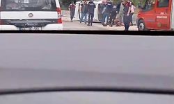 Bursa'da kontrolden çıkan otomobil takla attı