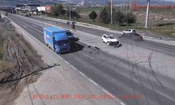 Kütahya’daki trafik kazaları kameralara yansıdı