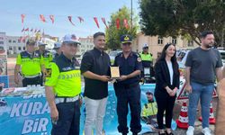 Manavgat’ta örnek sürücülere plaket verildi