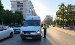 Manisa’da 7 servis aracı trafikten men edildi
