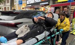 Yağmur nedeniyle kayganlaşan yolda motosiklet kaza yaptı: 1 yaralı