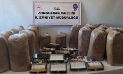 Zonguldak’ta 113 kilo kaçak tütün ve makaron ele geçirildi