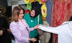 Çalılı kadınlar el emeklerini sergiledi