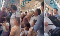 Marmaray'da yumruklu kavga! Mavi gömlekli konuştu: Ben vurmadım