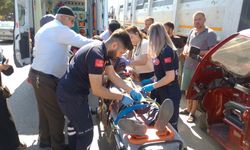 Bursa'da motosiklet sürücüsü tır dorsesine çarptı!