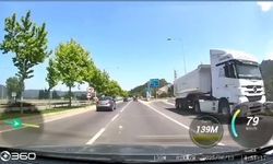 Bursa'da tır sürücüsü otobanda ters yöne girdi!
