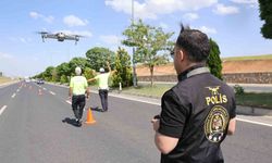 Elazığ’da bayram öncesi dron destekli trafik denetimi